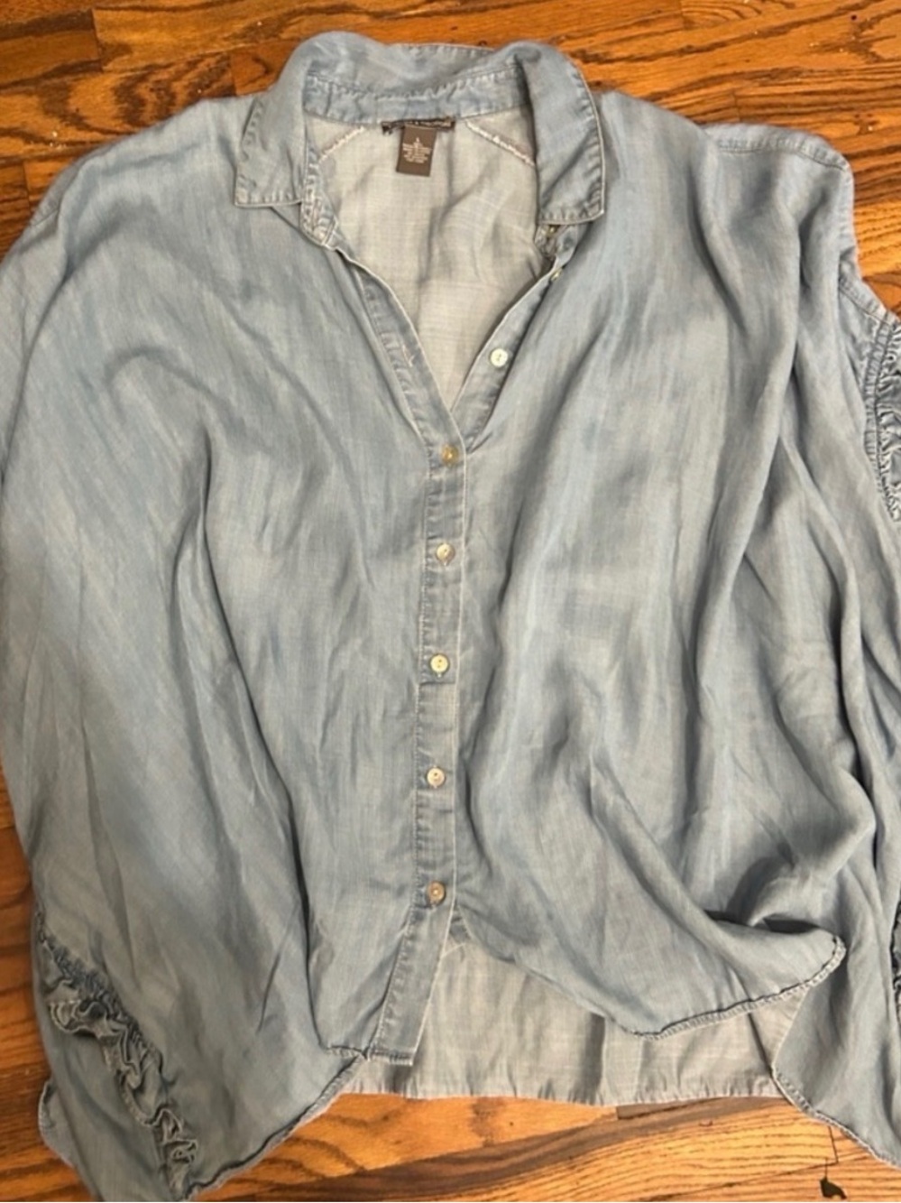 Chelsea & Theodore Light Blue Chambray Button-Down Shirt